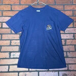 Old Row Men's M Blue Southern Cowboy Horse Graphic Pocket T-Shirt Tee NWT